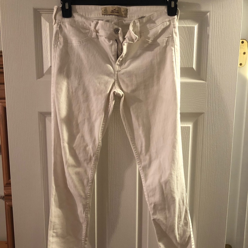 Hollister white wash jeans